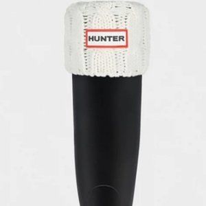Hunter Tall Boot Socks, Cream Knit and Fleece, Size M  (US 5-8) - NEVER WORN